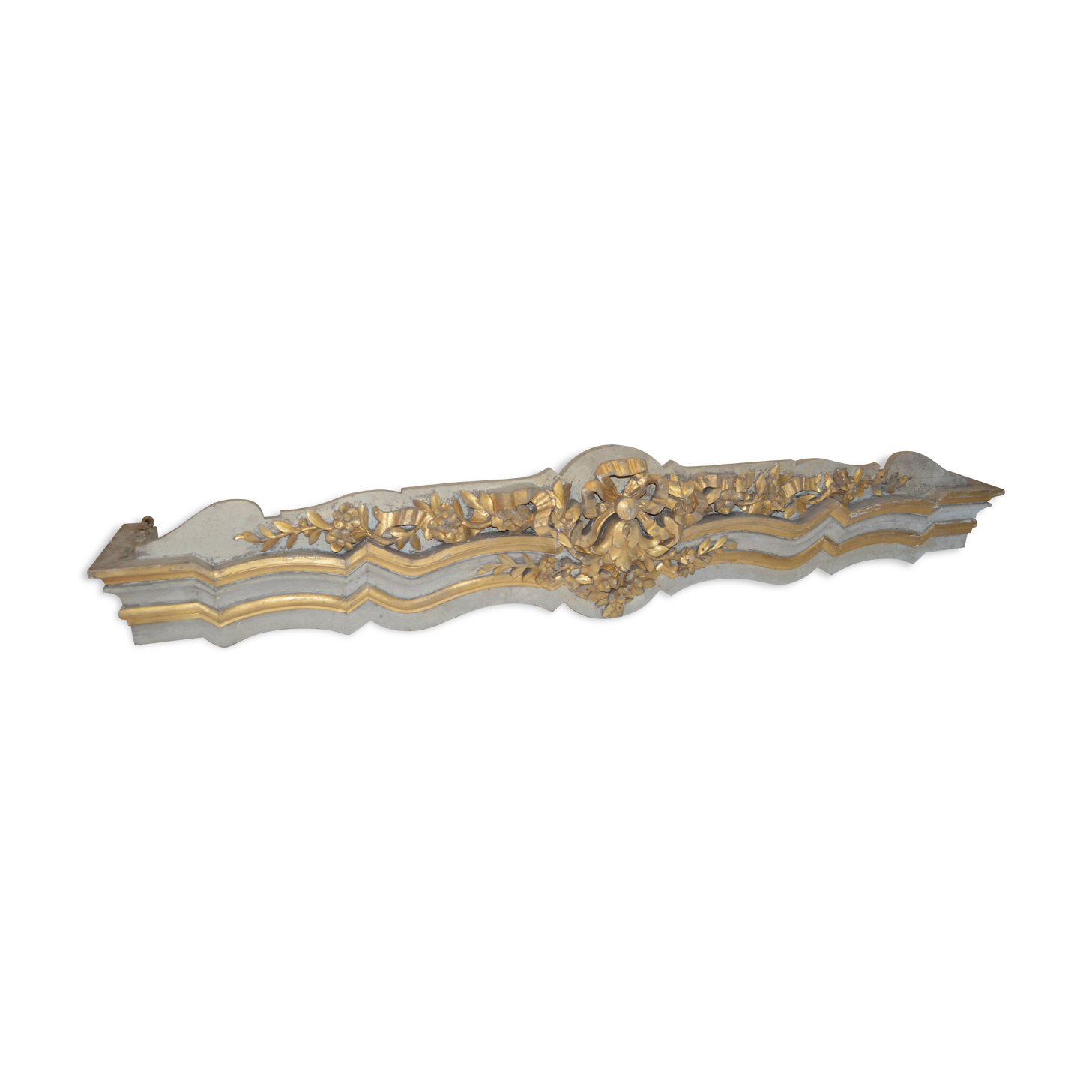LOUIS XV style ledge in carved and patinated wood