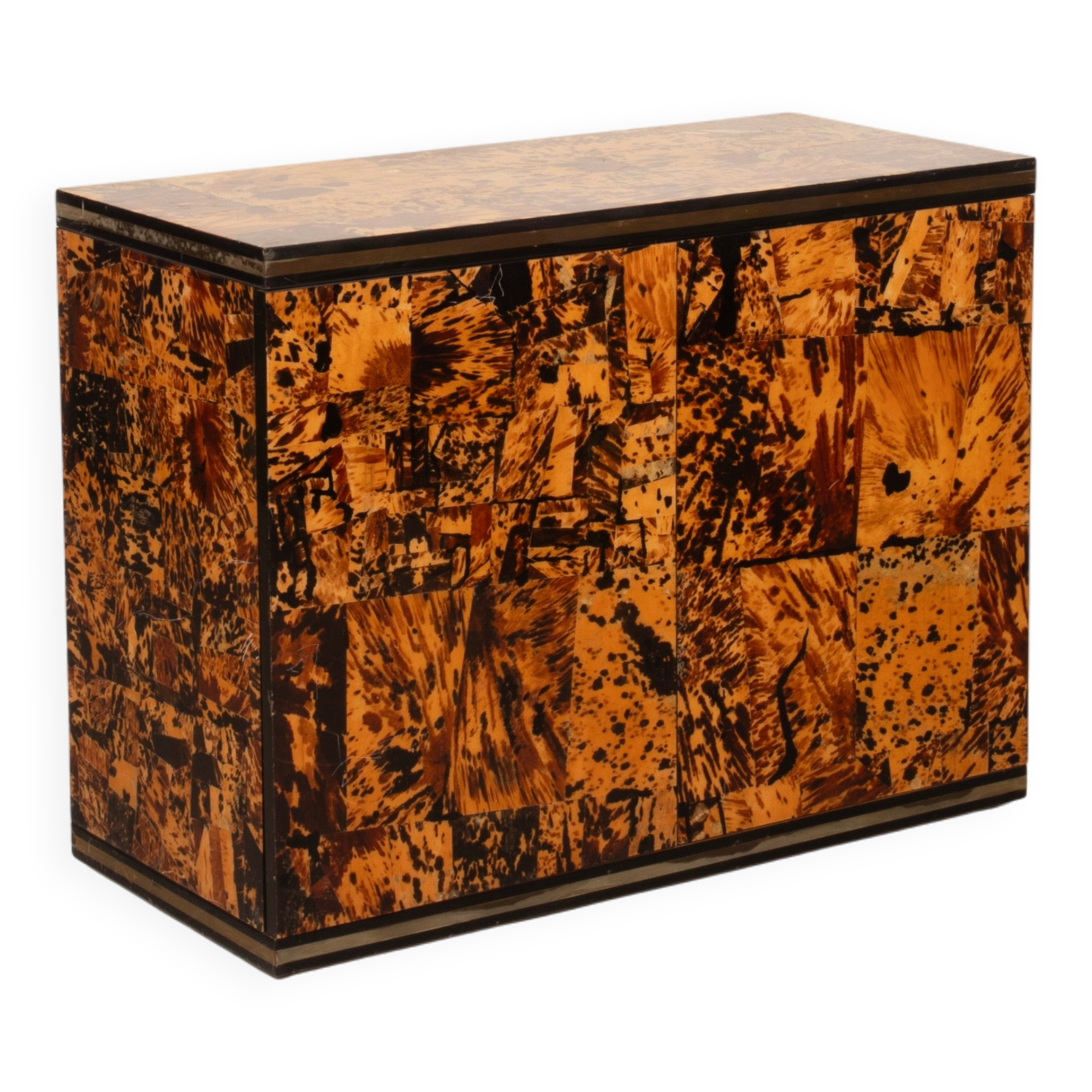 Unique Tortoiseshell Cabinet by Roberto Jodice for Ottini Milano 1974