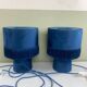 Blue velvet lamps