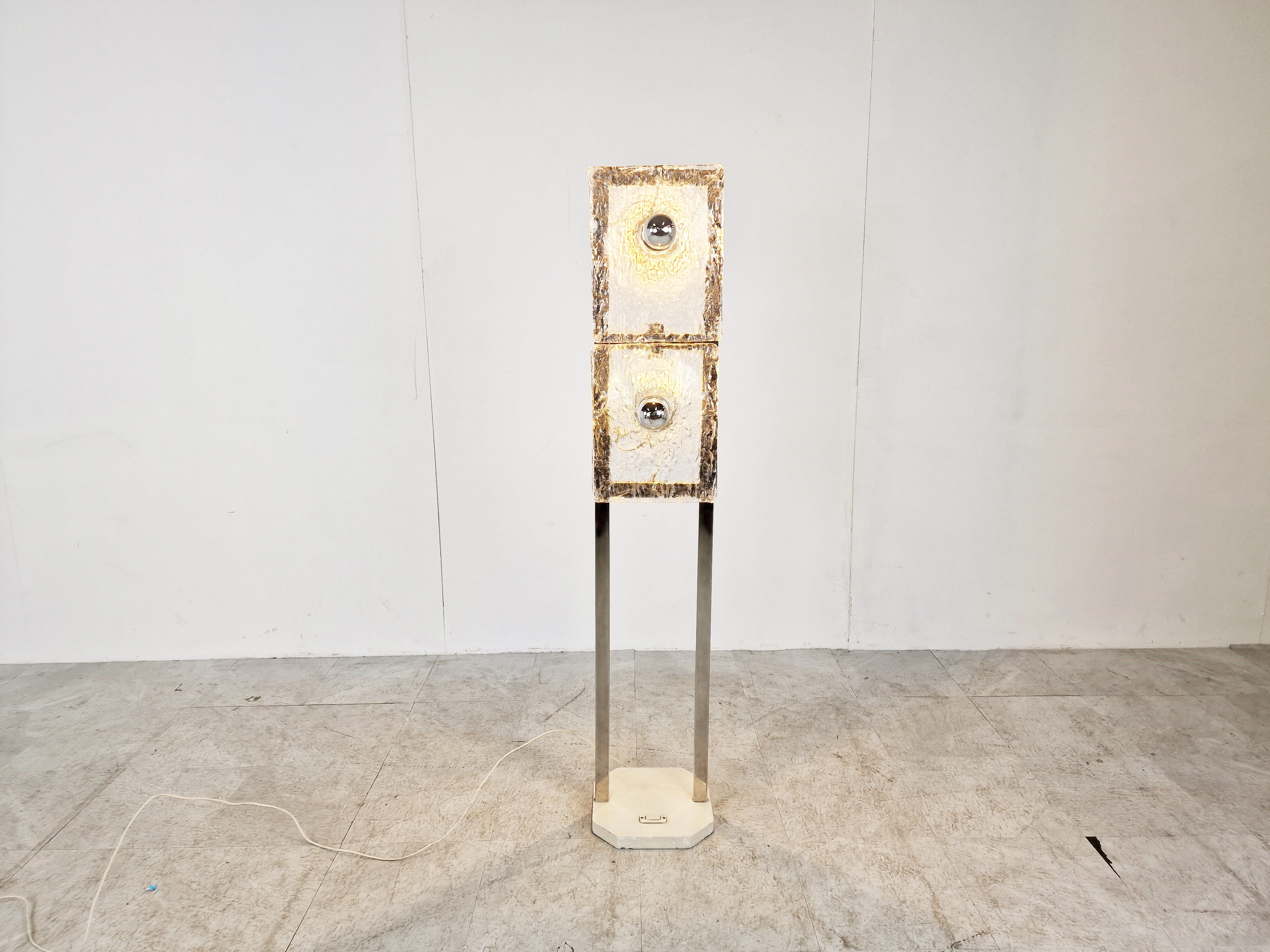 Mid century Murano glass floor lamp, 1970s