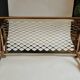 Old brass train luggage rack
