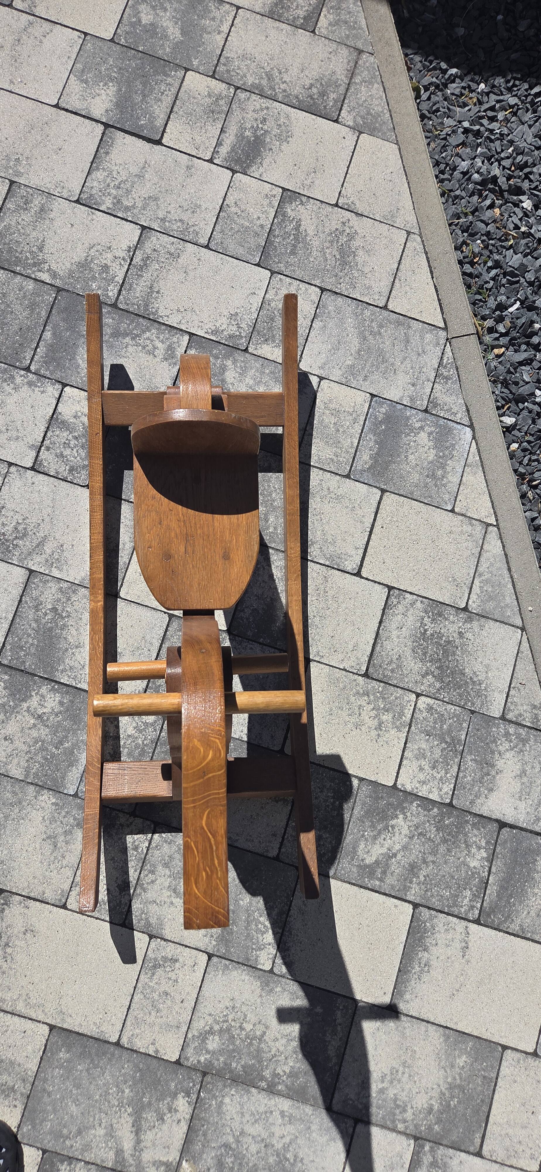 Wooden rocking horse
