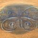 Grande assiette en verre scandinave vintage avec motif papillon, années 1970