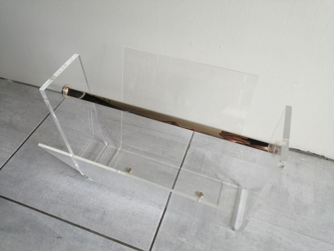 Magazine rack by David Lange for Roche Bobois