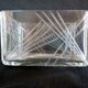 Art Deco cookie jar in chrome metal and glass