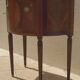 Antique half moon console-chest made by fils d'alfred wimphen in marquetry 2 drawers
