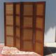 Screen 4 leaves in cherry and bamboo