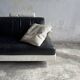 BnB Italia black and white leather sofa – 2-seater module