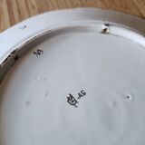 Assiette faïence Desvres signé Géo Martel