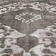 Tapis gris surteint fait à la main tapis de salon en laine orientale - 280x296cm