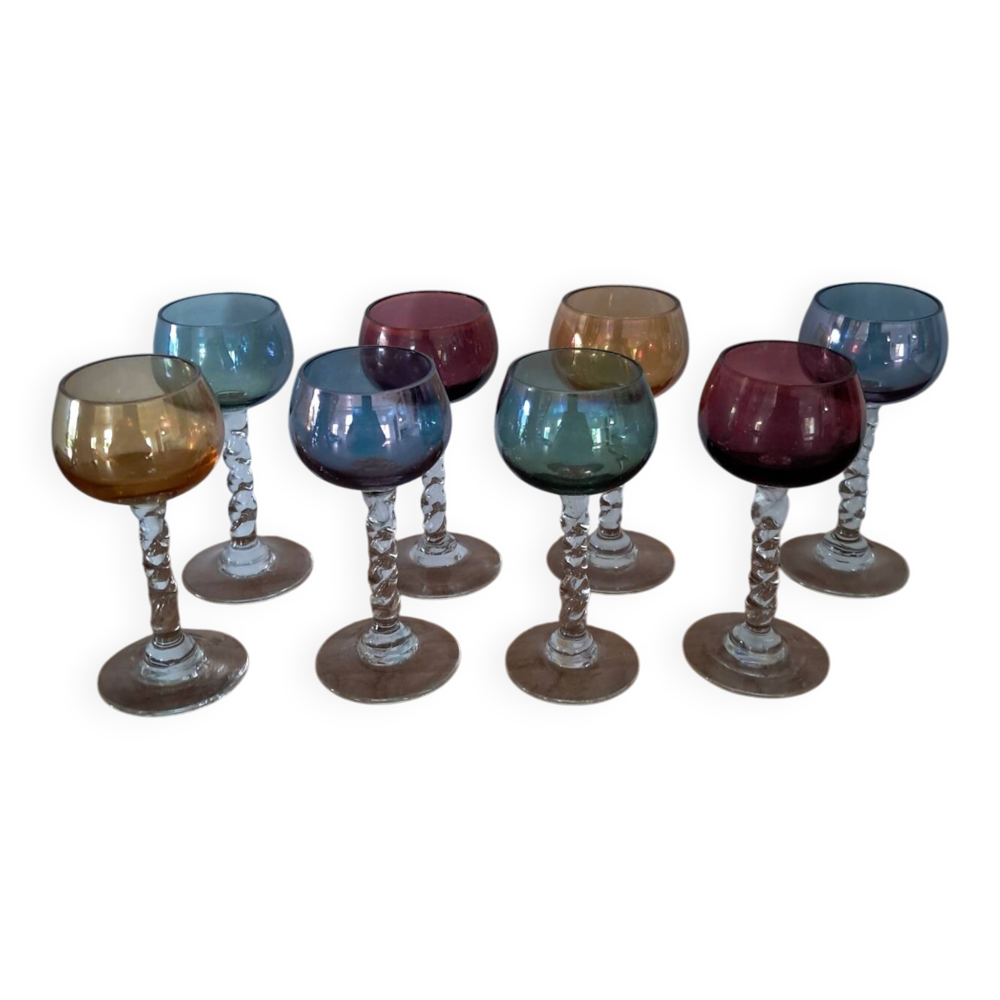 6 verres à digestif, années 60