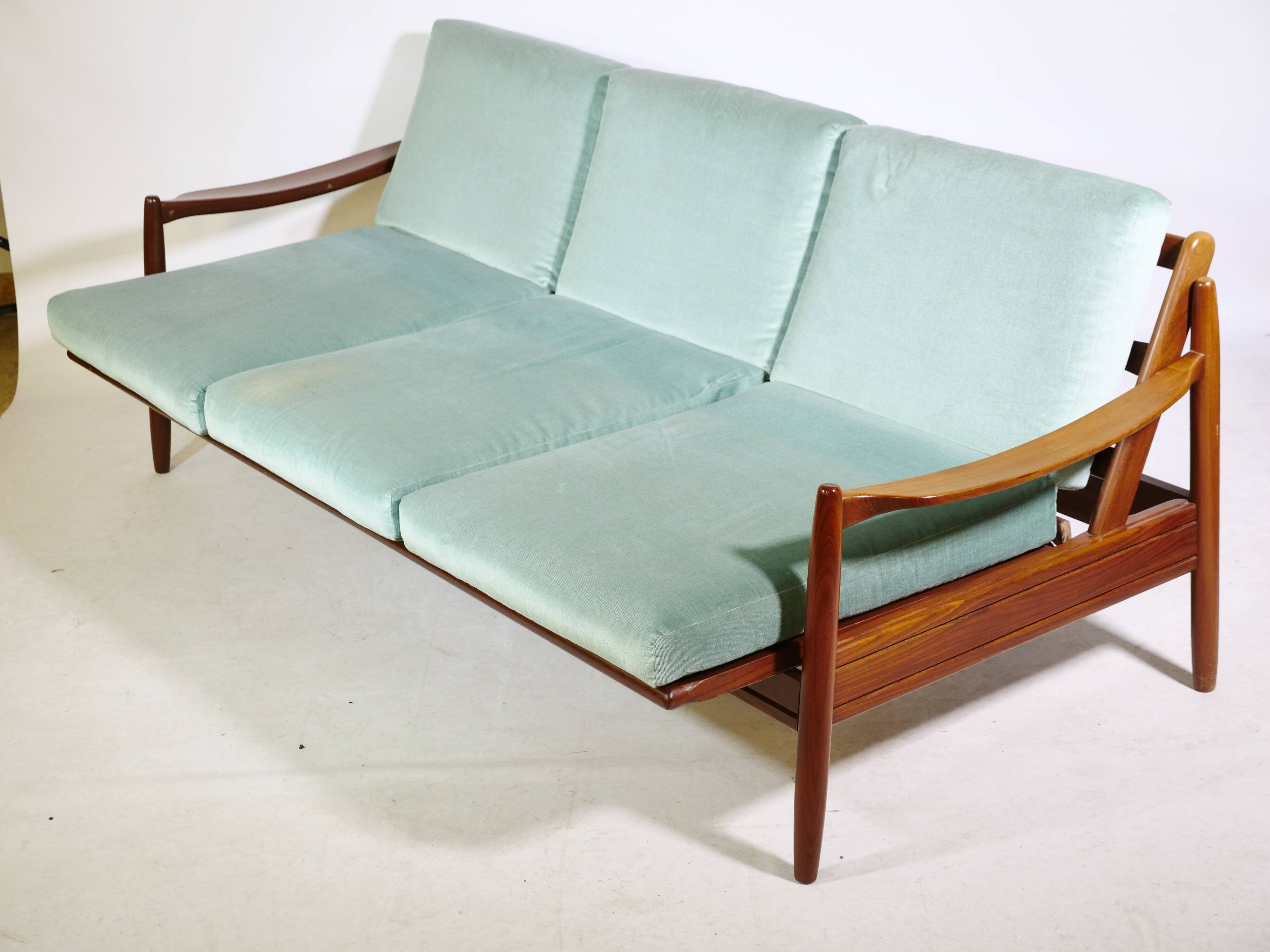 Mid-Century Teak Daybed Sofa from Denmark, 1960s Design