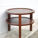 Art Deco style wooden coffee table, vintage wooden table, living room table