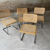 4 cantilever chairs Cesca B32 by Marcel Breuer