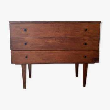 Commode scandinave en teck des années 60