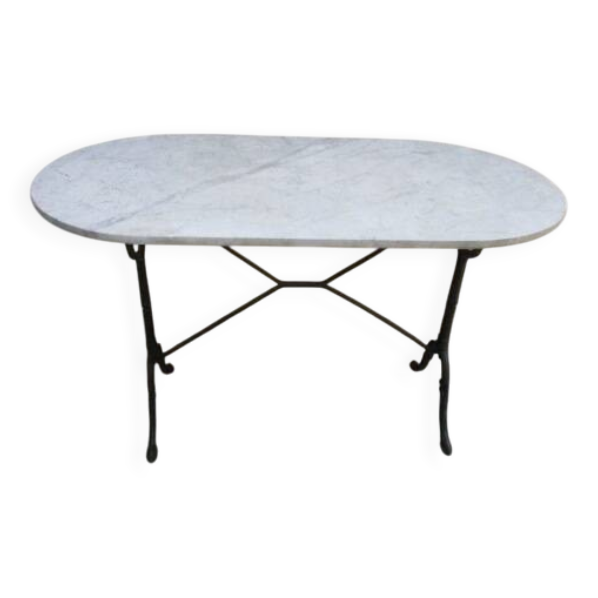 Antique oval bistro table