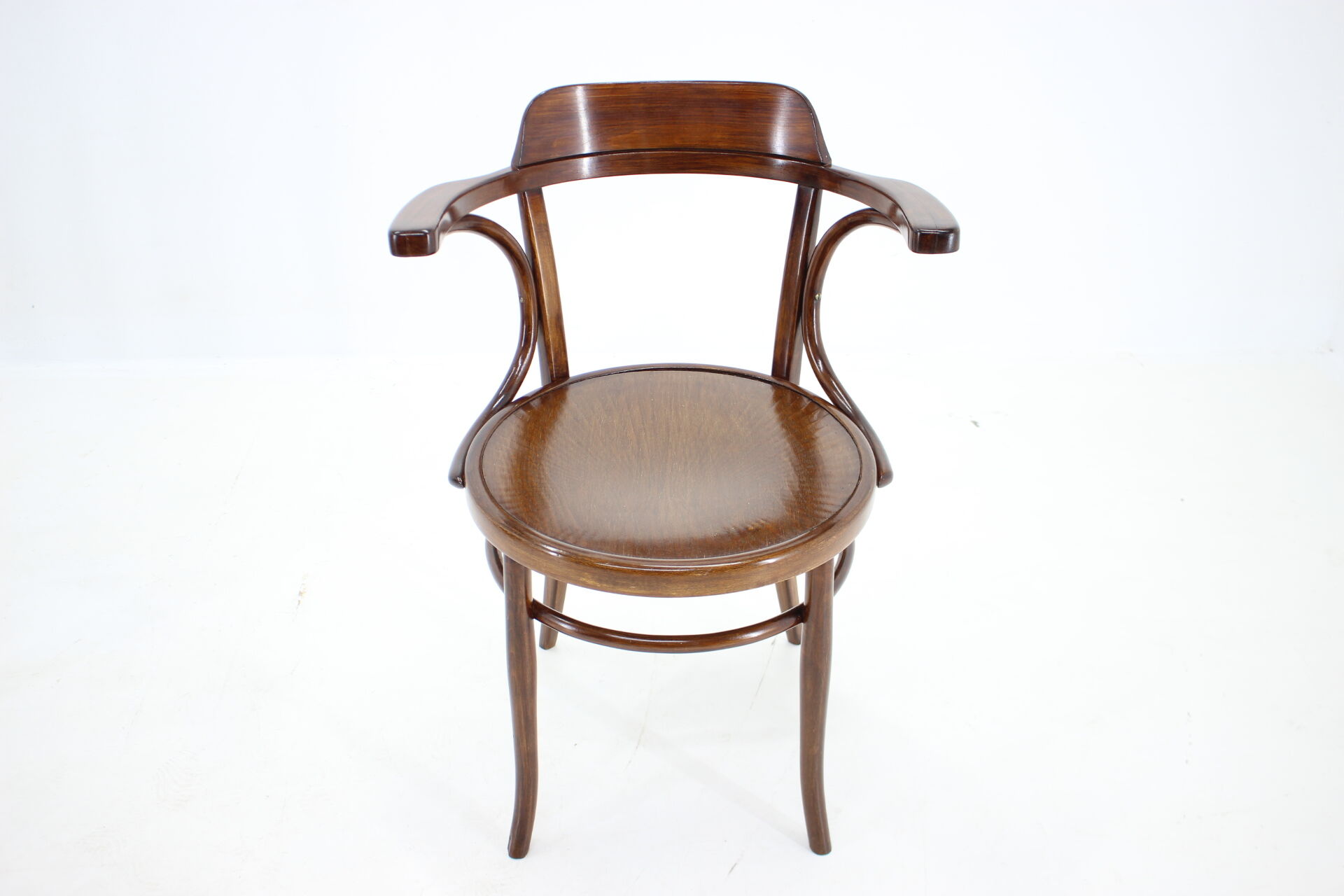 1910s office armchair J&J Kohn Nr.704 and side table,Czechoslovakia