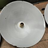 Enameled sheet metal cone pendants