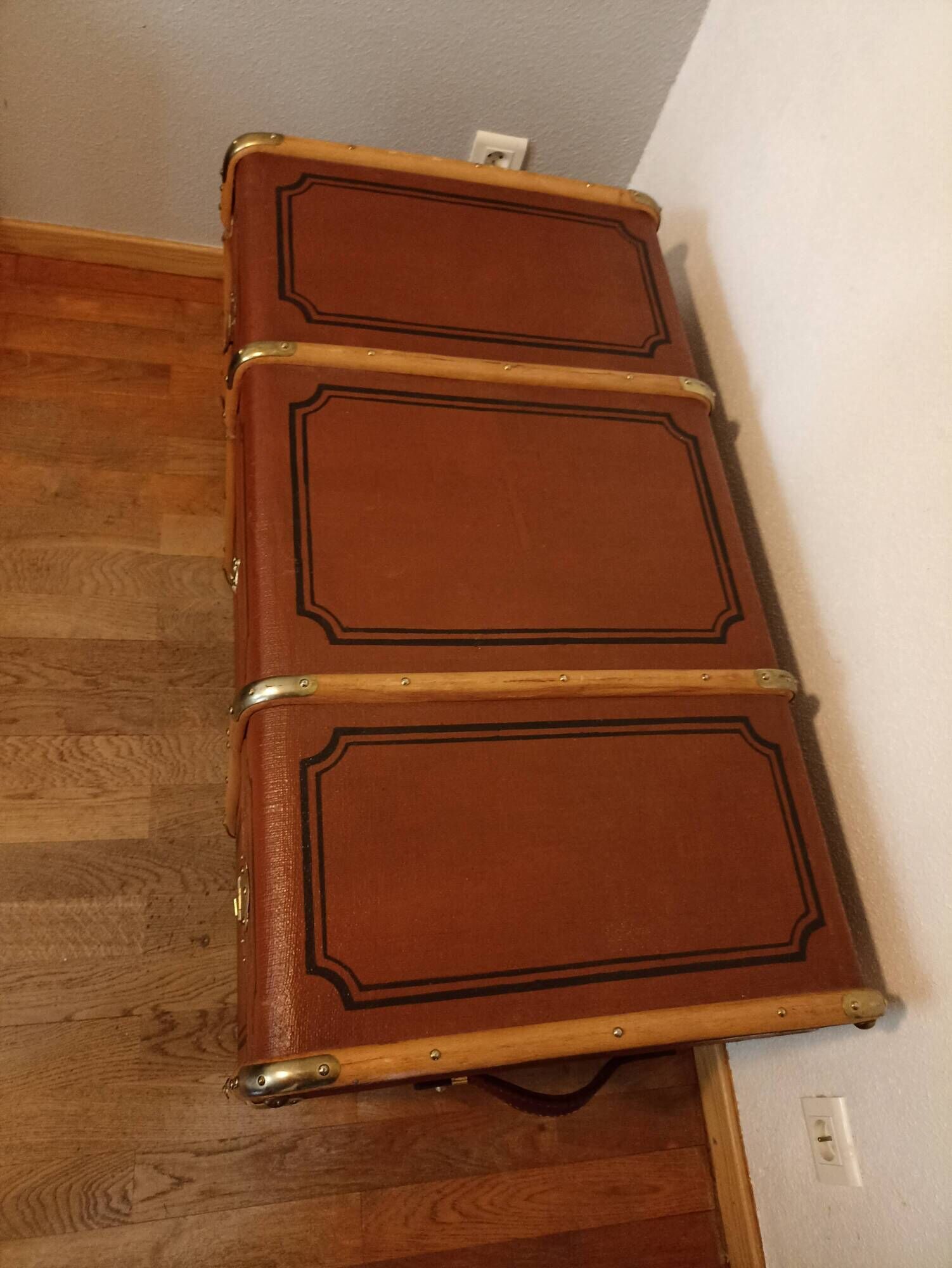 Antique travel trunk
