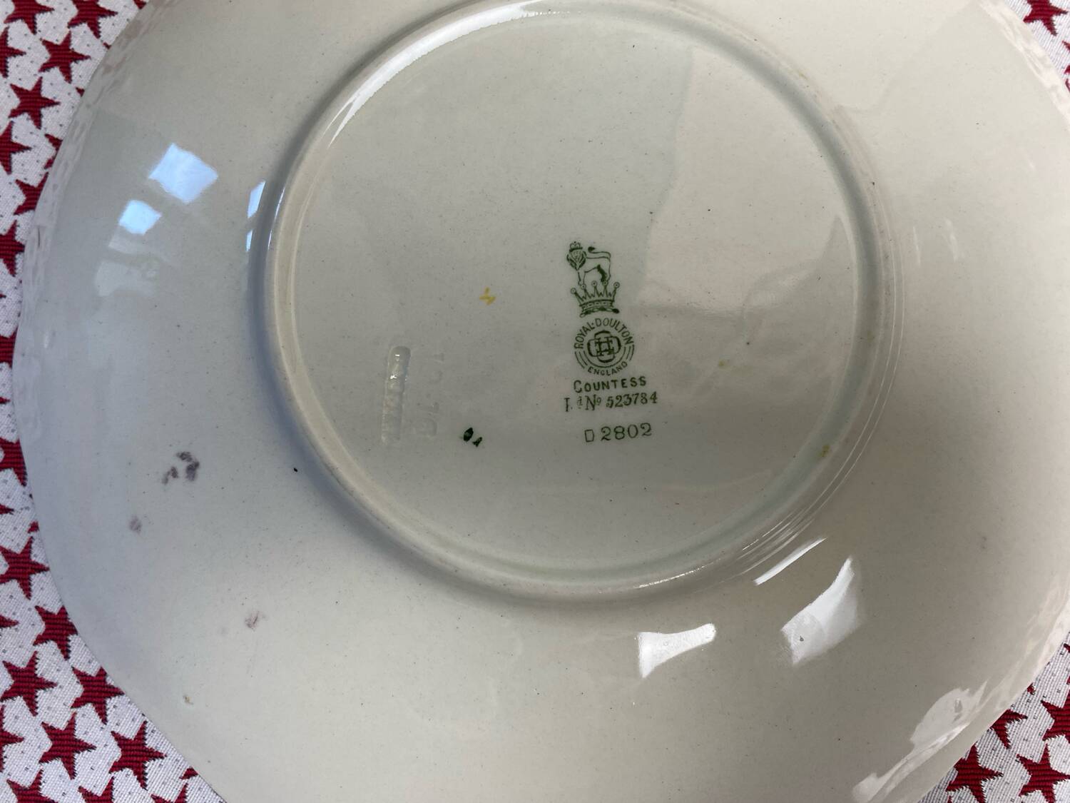 Antique Royal Doulton Earthenware Cake Plate