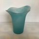 Vase corolle pâte de verre bleu