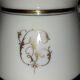 Porcelain sweetener and milk jug with cipher