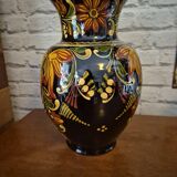 Vintage HVM Hungarian Black Vase