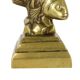 Vintage Heavy Solid Bronze Koi Carp Statue