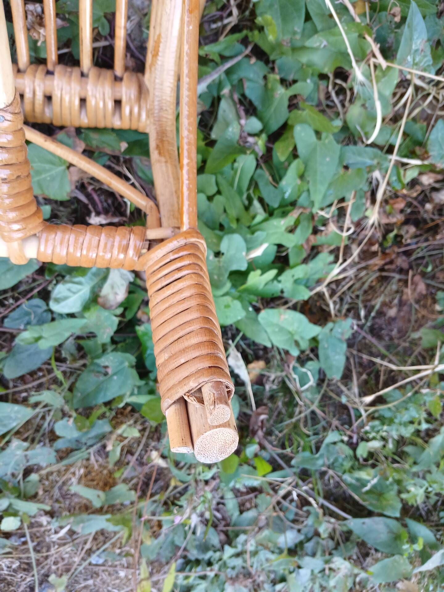 Petit fauteuil enfant en osier 
