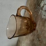 Pitcher pink glass