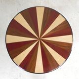Art Deco style table with different types of inlaid wood