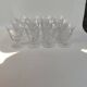 12 Baccarat crystal water and wine glasses, Beaujeu model, mid-20th century.