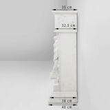 French Carrara marble fire place with Adam and Eve decoration