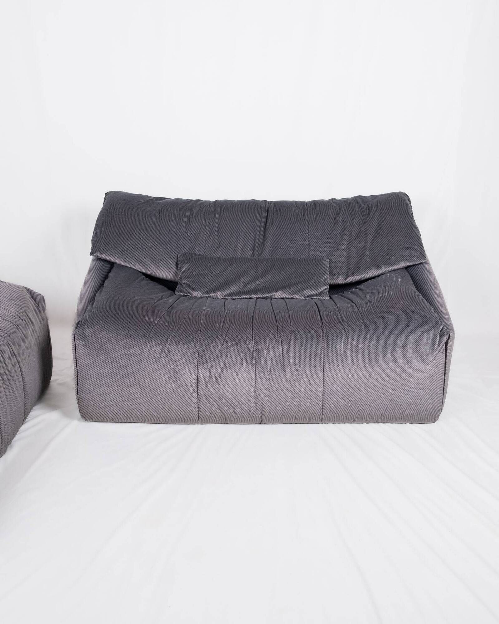 Compact pair of Plumy sofas, Annie Hiéronimus for Cinna, 1980s