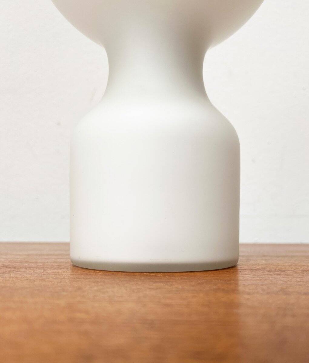 Vintage minimalist glass table lamp from the space age by Jean Paul Edmonds Alt for Philips, 1970s.