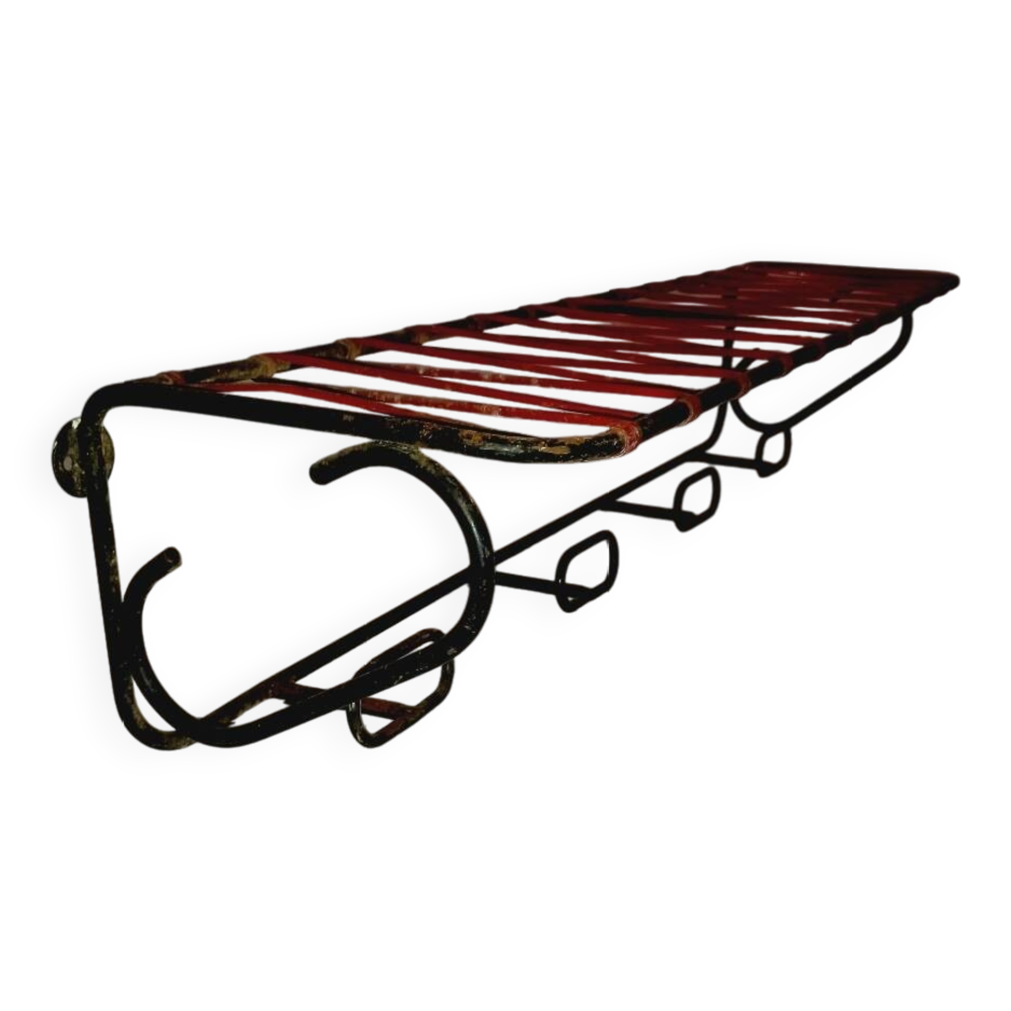 Vintage wall coat rack