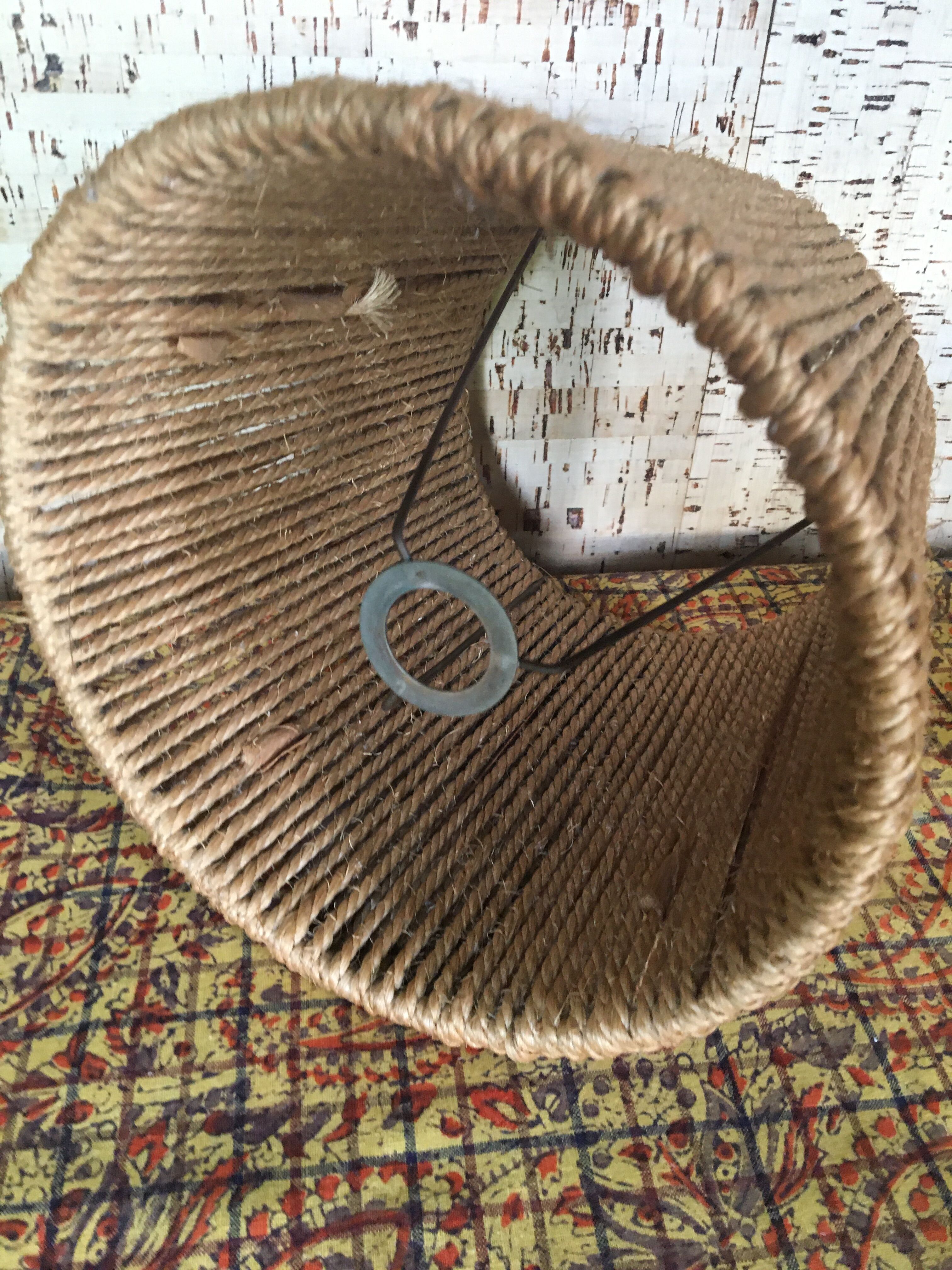 Terracotta lamp, string blinds, cable and vintage switch