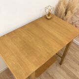 Drafting desk, from the 60s/70s, in solid oak