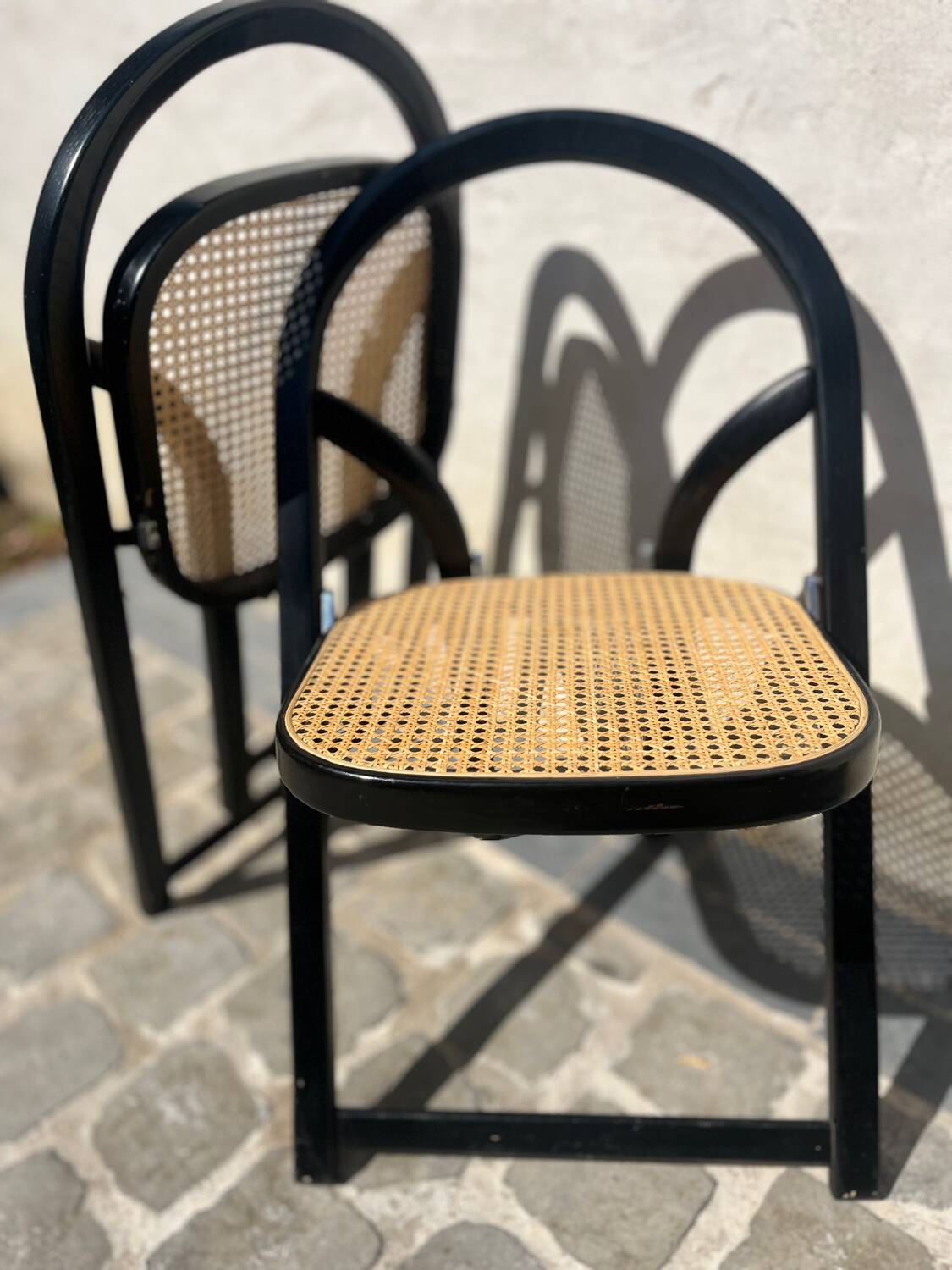 Italian folding chairs 1970