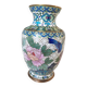 Cloisonné enamel vase