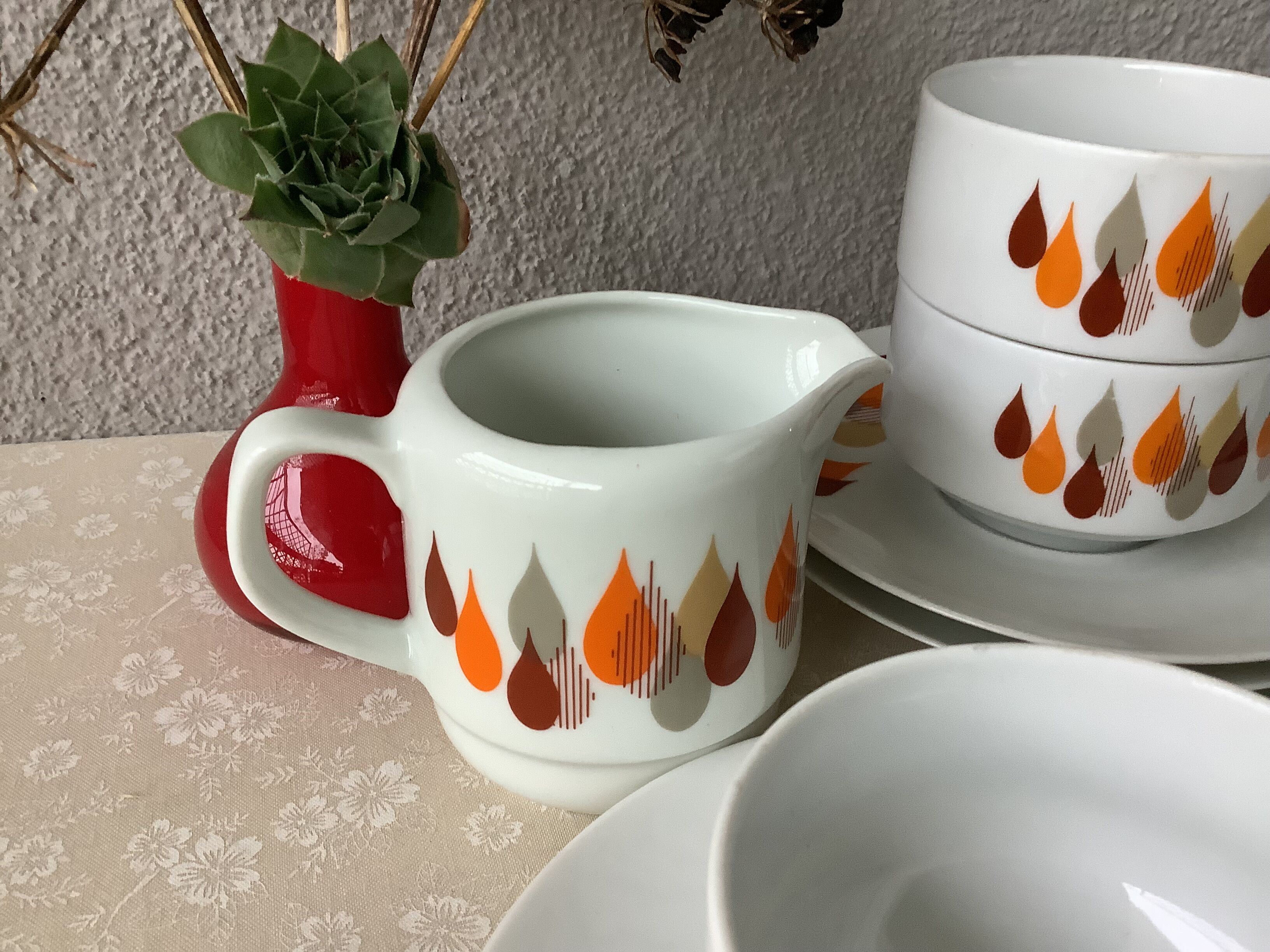 Cups Bareuther Waldsassen Germany design seventies