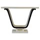 Italian Art Deco Parchment, Brass, Black Console, In the style of Borsani,