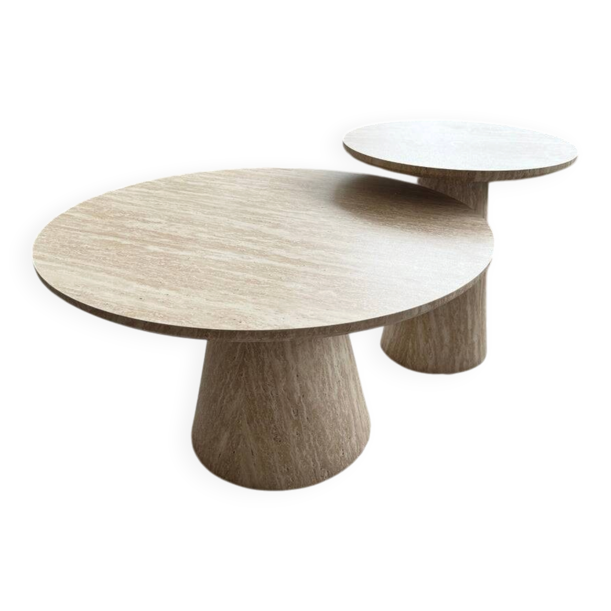 Table Basse Alba Effet Travertin