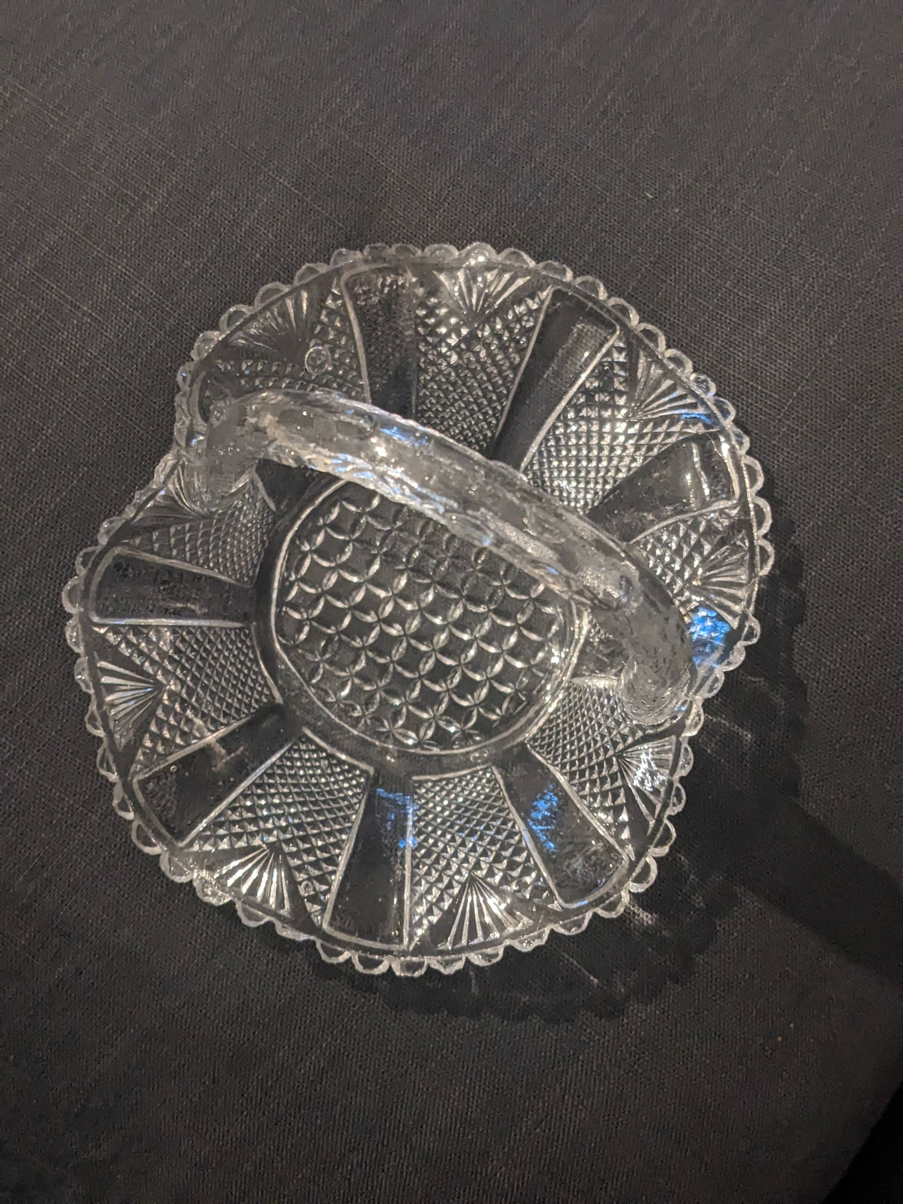 Small glass basket