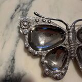 Vintage silver-plated butterfly catchall tray