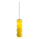 Suspension en verre de Murano jaune, Suède 1960