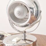 Paire de lampes design Space Age 1960 chromées
