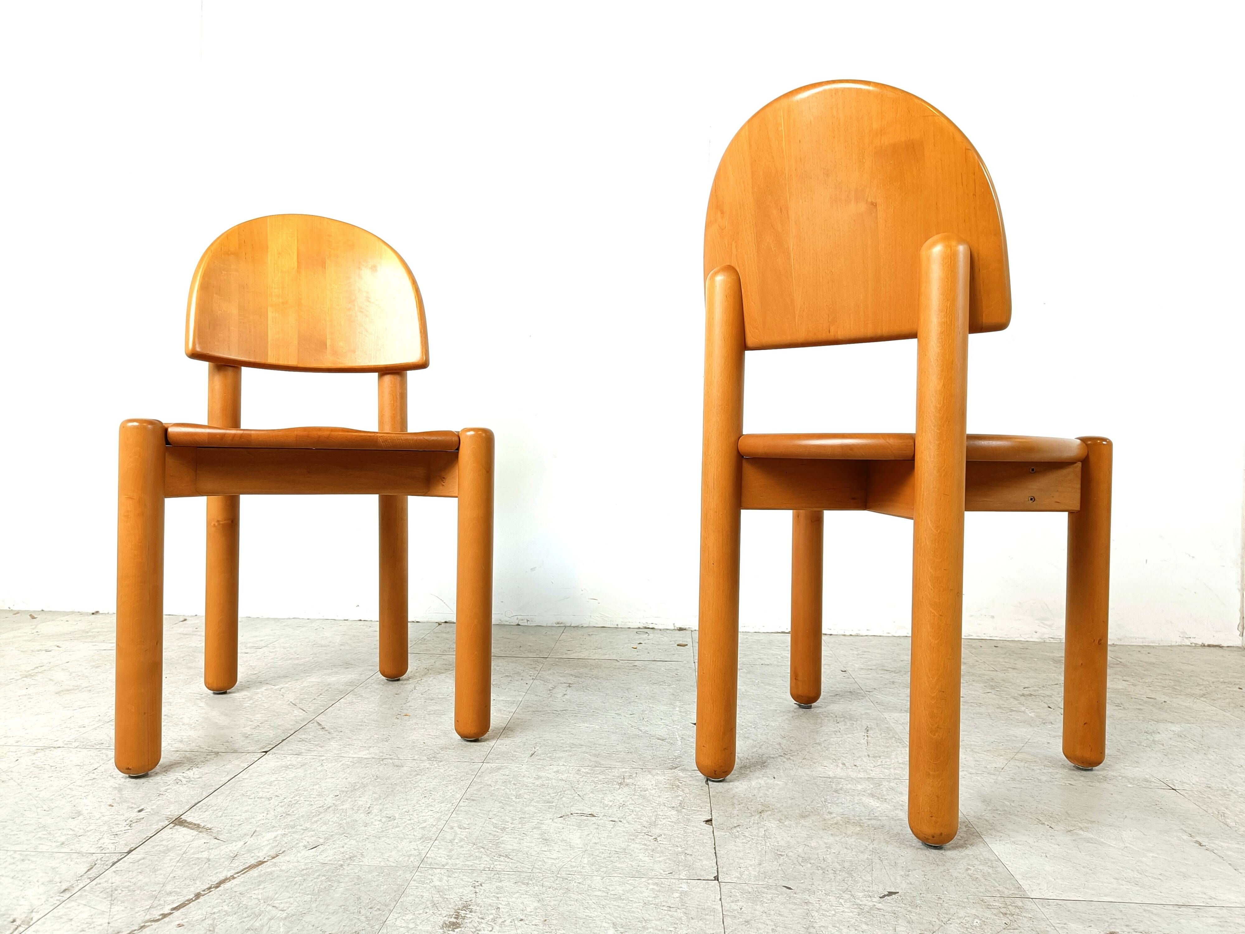 Rainer Daumiller pine wood dining chairs for Hirtshals Savvaerk set of 6, 1980s
