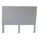 Headboard of 160 made with aged wood in pearl grey patina.
