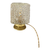 “Square” glass globe lamp